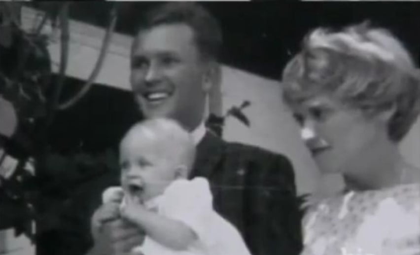 Fran Beer with her ex-husband and kid
