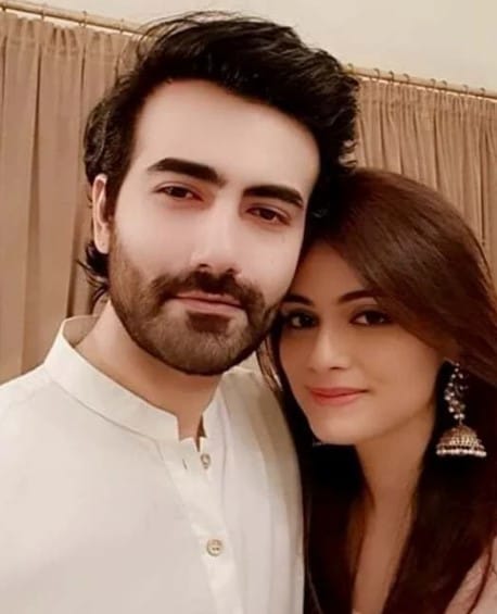 Tahmina Javed with her brother Abdullah Javed