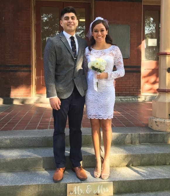 Jaisol Martinez with her husband