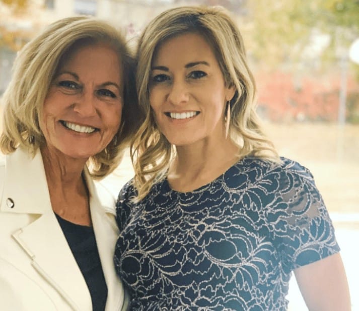 Kristen Van Dyke with her mom