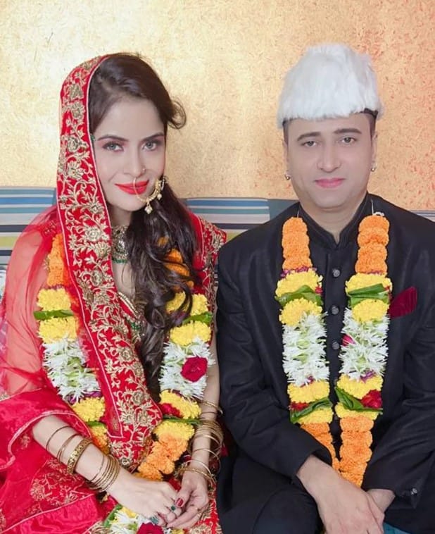 Gehana Vasisth with her husband