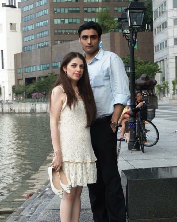 Maha Ali Kazmi with her husband