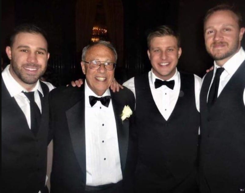 Blair Kipnis with his father and brothers