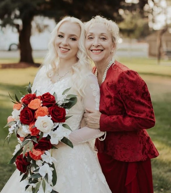 Charity Anderson with her mom