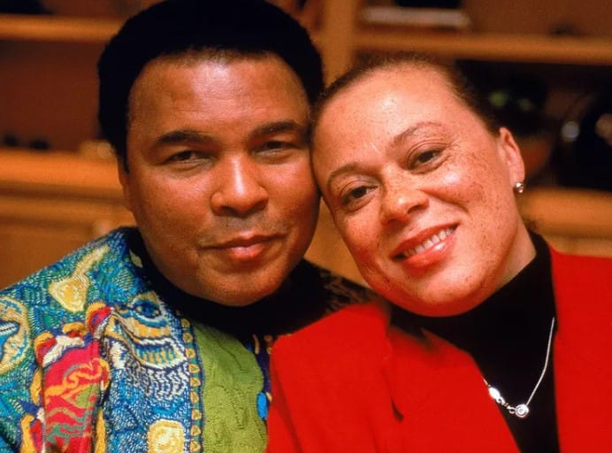 Lonnie Ali with her husband