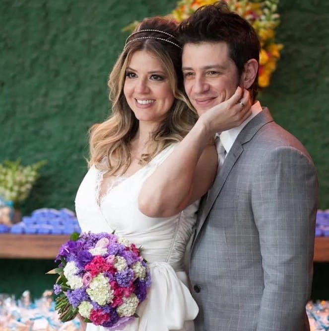Mariana Santos with her husband