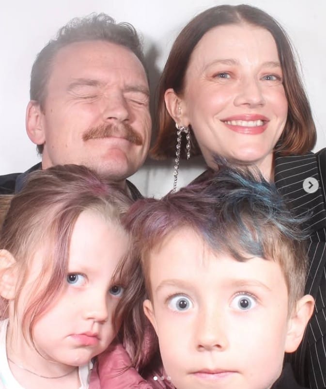 Marianne Theodorsen with her husband and kids