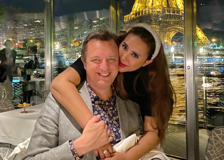Reenee Tandjung with her husband Christophe Deverly