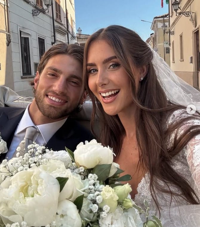Alessandra Ventura with her husband Delfavero Mattia