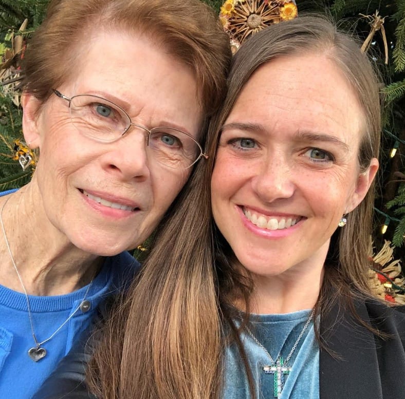 Jennifer McGuire with her mom