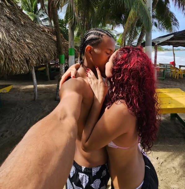Laura Laurlacis with her boyfriend