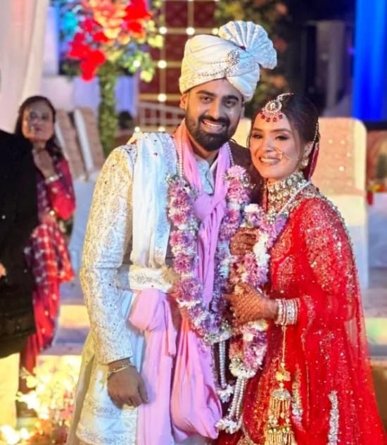 Simran Dhanwani with her husband