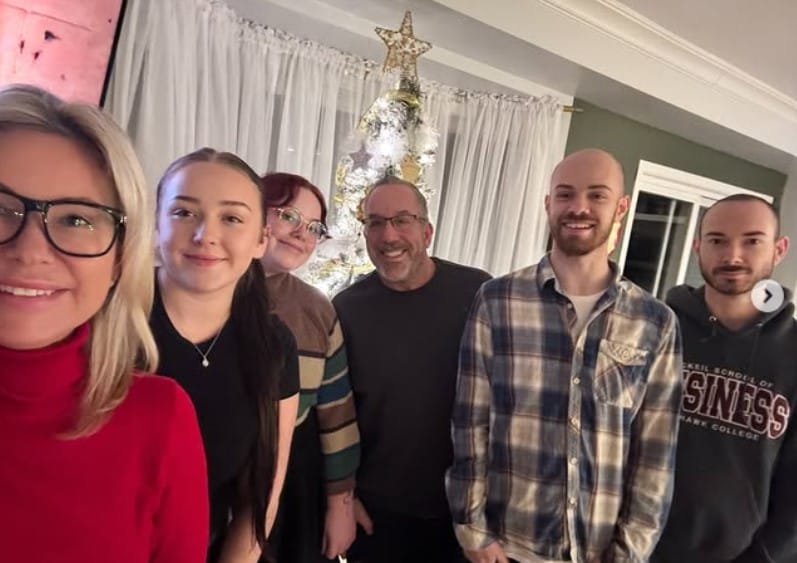 Jacqui Childs with her family
