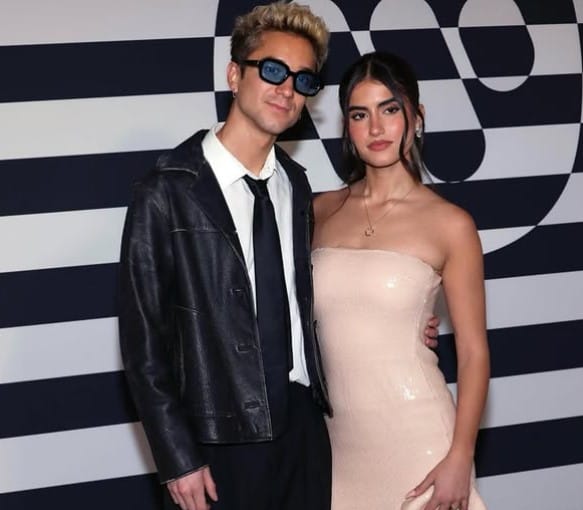 Katia Castellano with her boyfriend