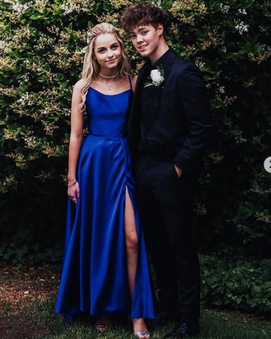 Kay Cook with her boyfriend