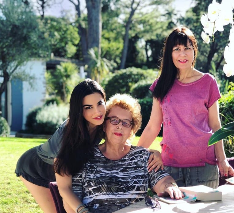 Laila Maria Witt with her mother and grandmother
