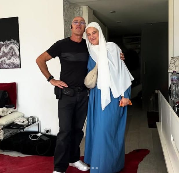 Mariana Tavares with her dad