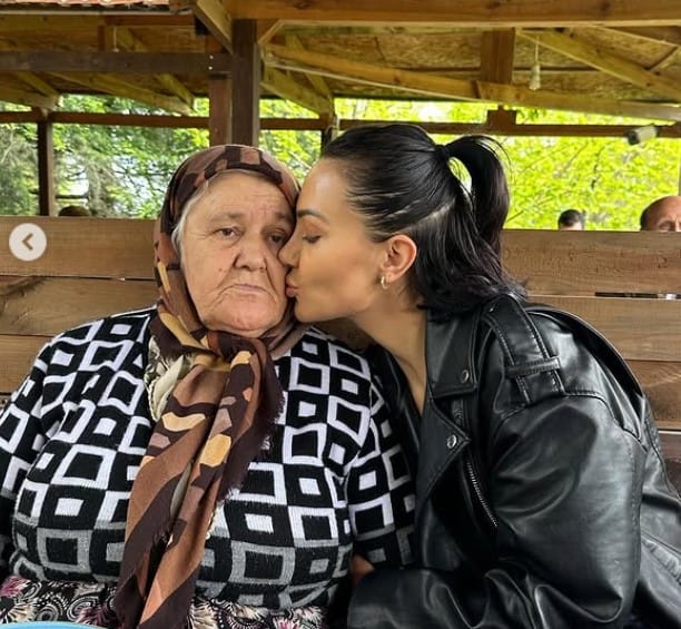 Selda Yuksel with her mother