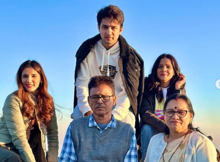 Ashish Bisht with his family