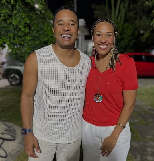 Luana Xavier with her brother