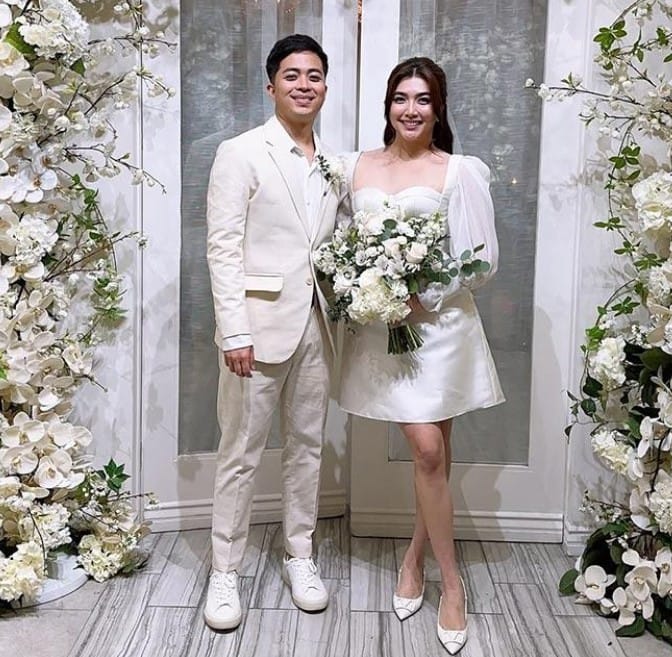 Pauline Fajardo with her husband PJ Reblora