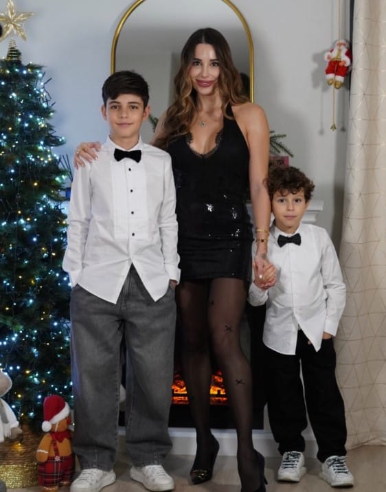 Jeniffer Ortiz with her sons