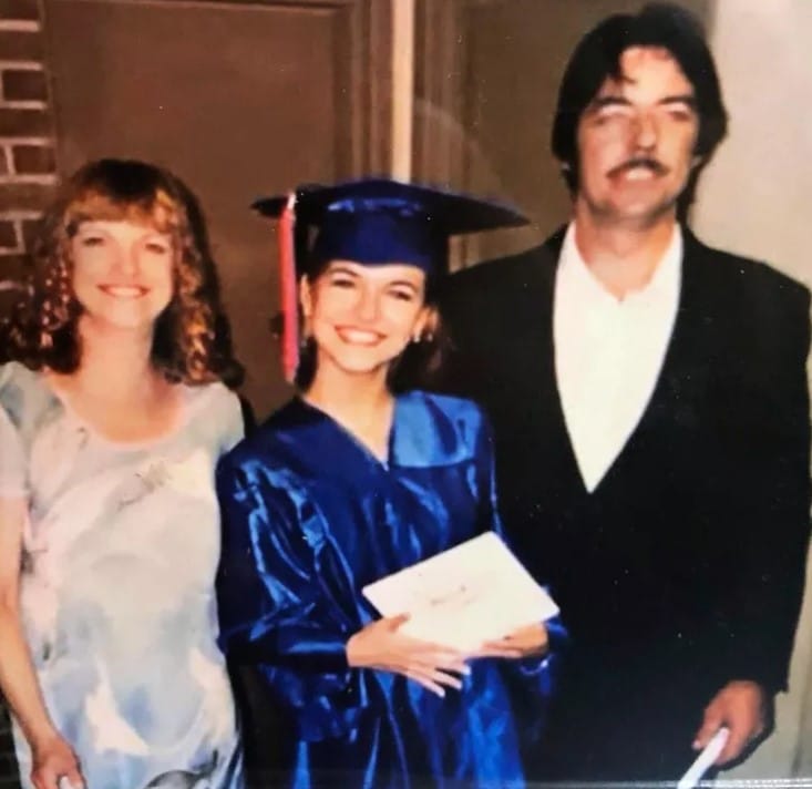 Chrishell Stause with her parents