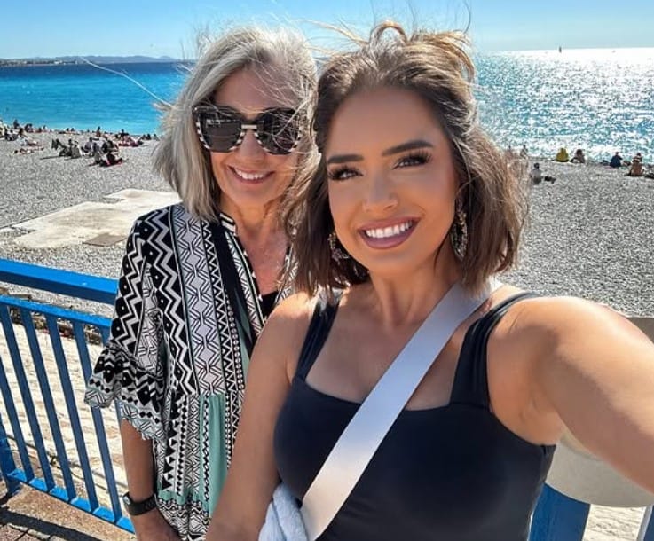 Erica Francis with her mother