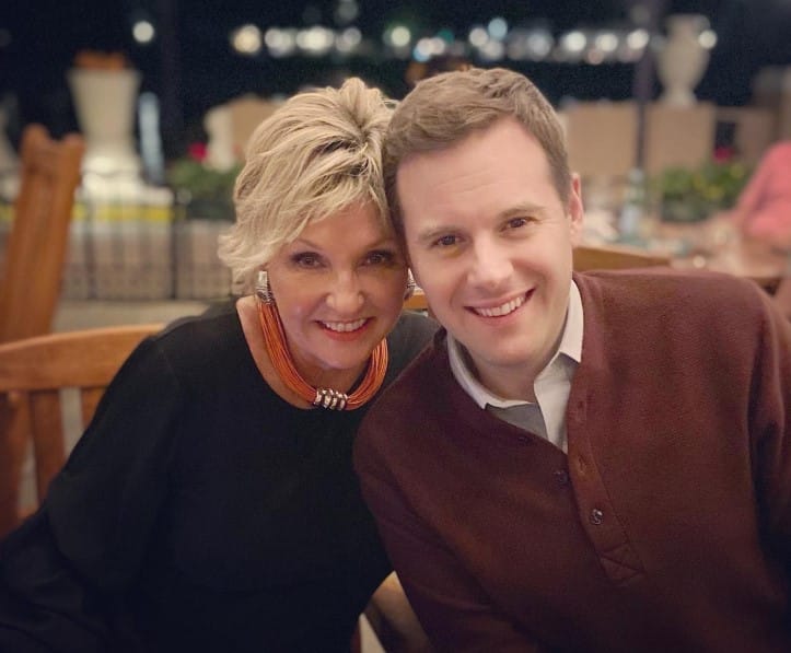 Guy Benson with his mother