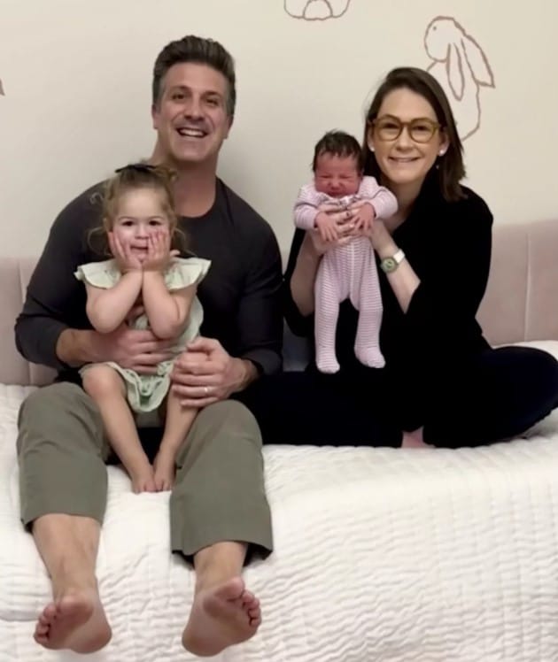 Jessica Tarlov with her husband and daughters