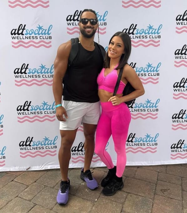 Kacy Catanzaro with her husband