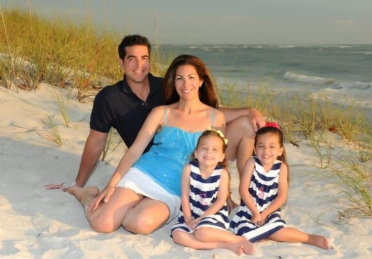 Noelle Watters with her ex-husband and daughters