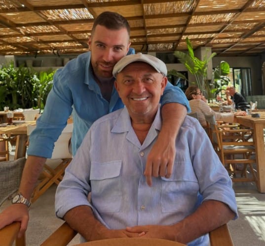 Ogulcan Engin with his dad
