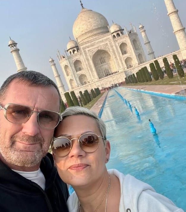 Pascal Salviani with his wife