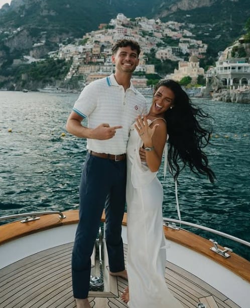 Jordan Beckham with her partner Alec Perez