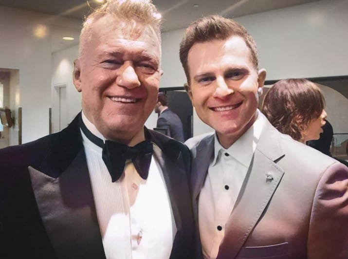 David Campbell with his dad