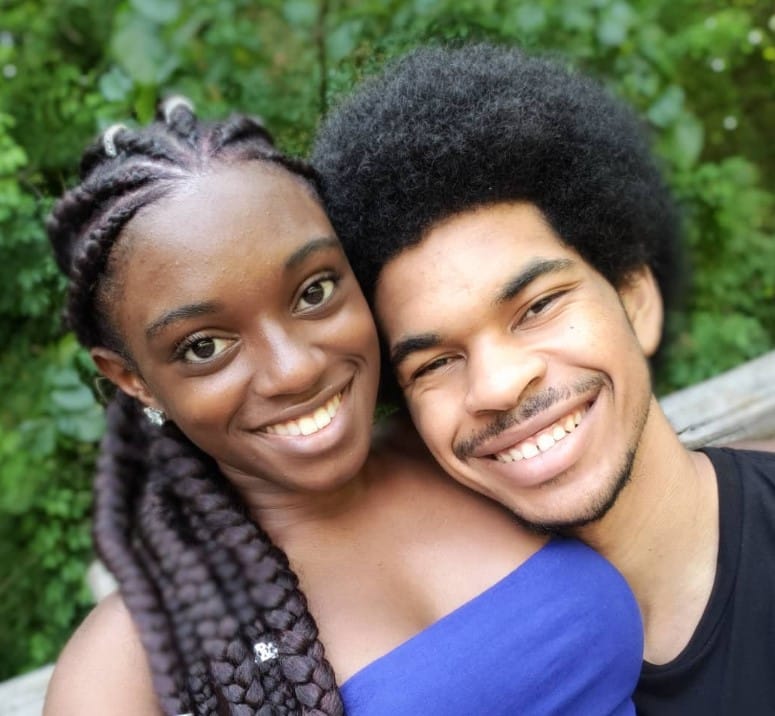 Jordyn January with her husband Jarrett Allen