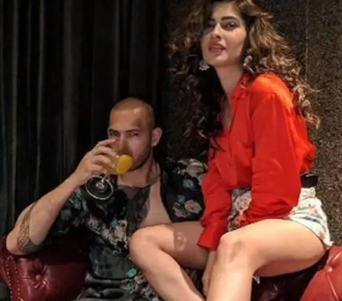 Karishma Sharma with Andrew Tate
