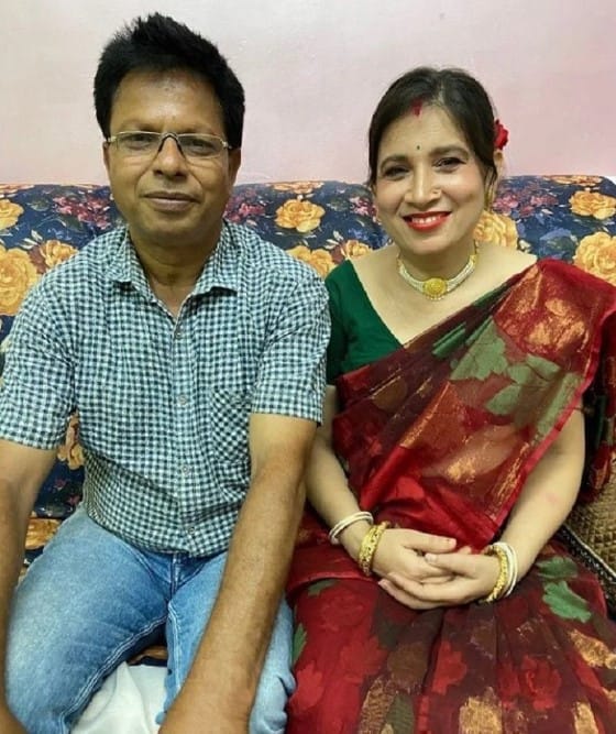 Richa Ghosh's parents