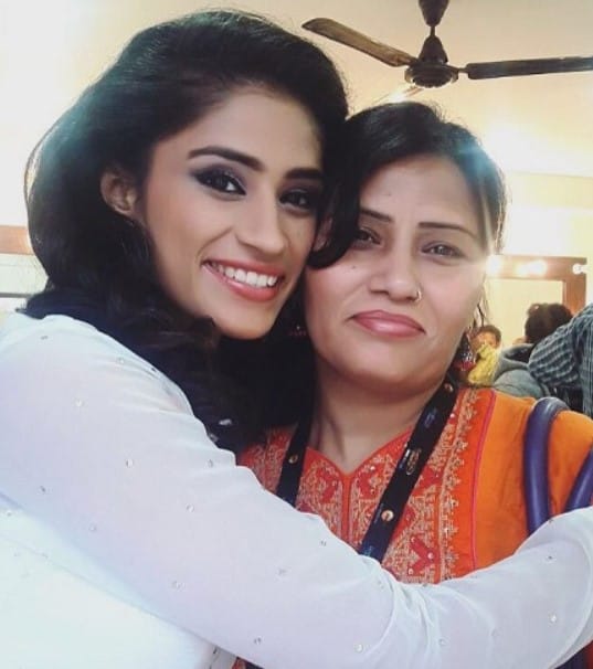 Shweta Sharda with her mother
