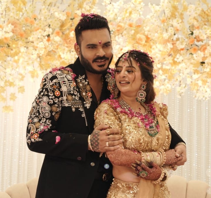 Ankita Dave with her partner