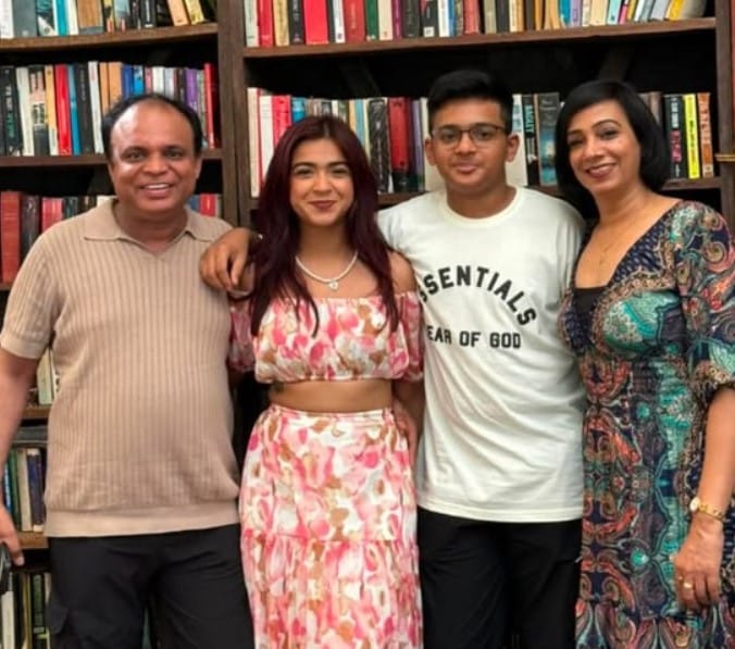 Apoorva Mukhija with her family