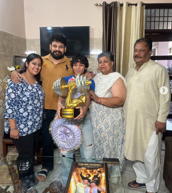 Gunjan Sharma with her family