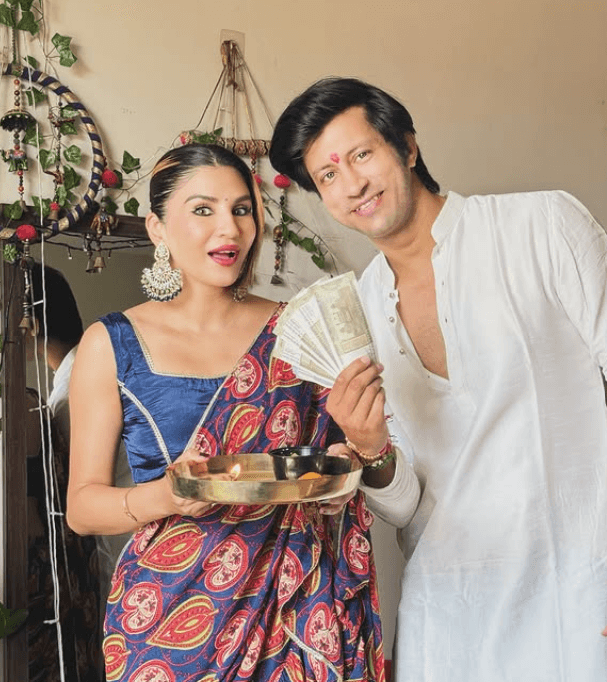 Priyanka Tyagi with her brother
