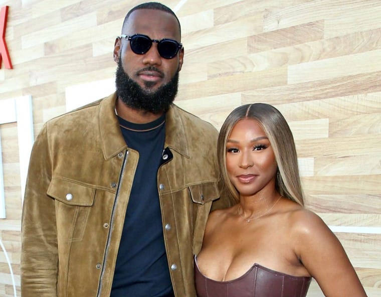 Savannah James with her husband