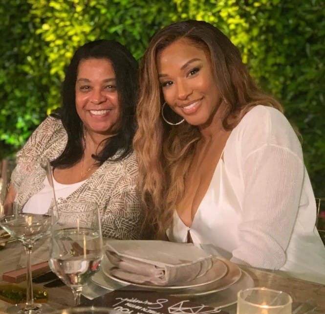 Savannah James with her mother