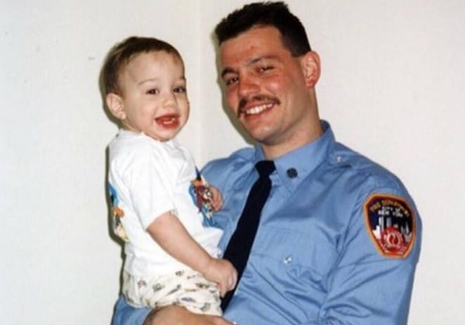 Scott Davidson with his son Pete Davidson