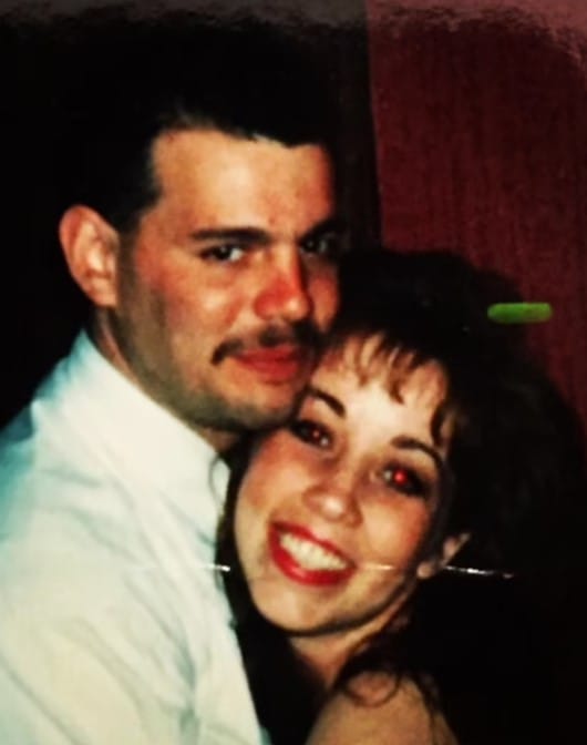 Scott Davidson with his wife