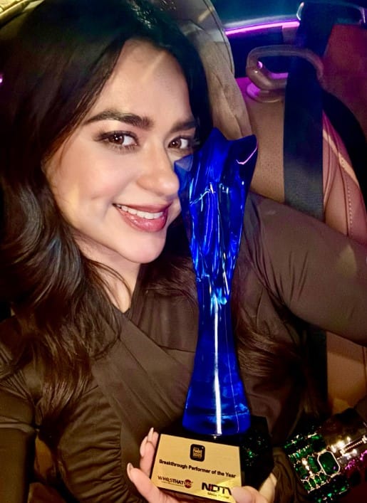 Soundarya Sharma won BREAKTHROUGH PERFORMER OF THE YEAR 2025 by NDTV