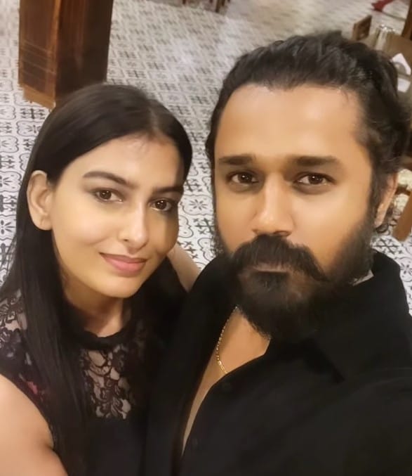 Vandhana Michael with her husband